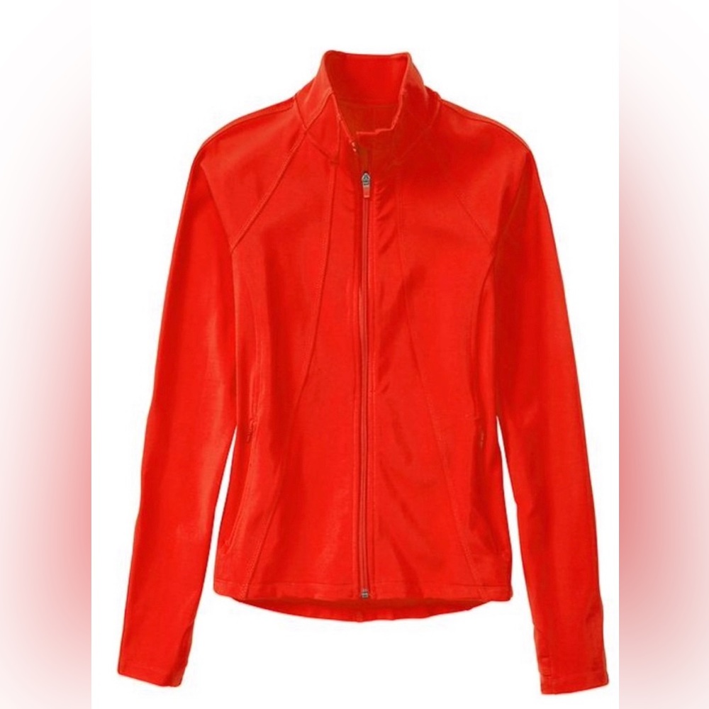 Athleta Hope Zip Up Pilayo Track Jacket Red Medium